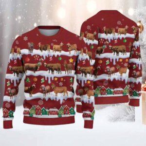 Christmas Cow Ugly Sweater Christmas Cow Ugly Sweater