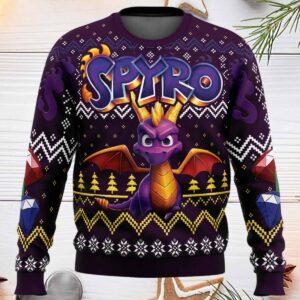 Christmas Dragon Spyro Ugly Christmas Sweater Christmas Dragon Spyro Ugly Christmas Sweater