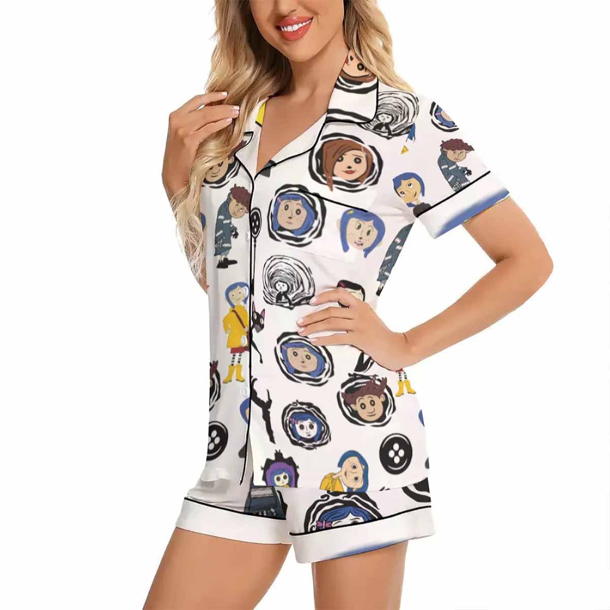 Coraline Print Pajamas Set Coraline Print Pajamas Set