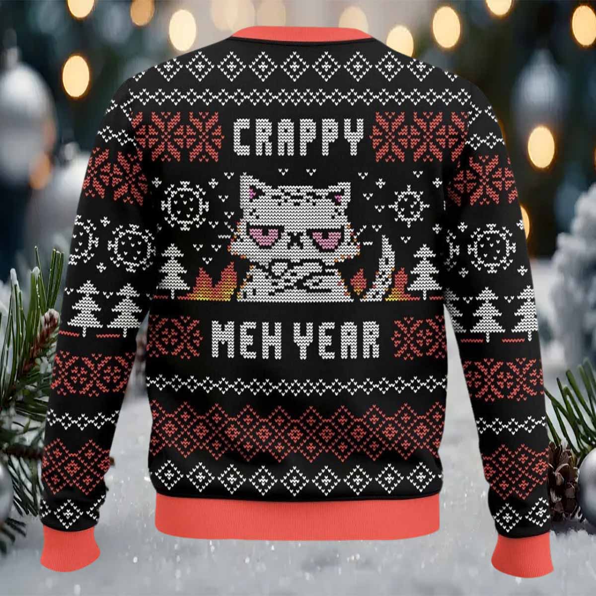 Crappy Meh Year Ugly Christmas Sweater Crappy Meh Year Ugly Christmas Sweater