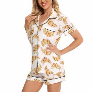 Croissant Cats Pajama Set Croissant Cats Pajama Set