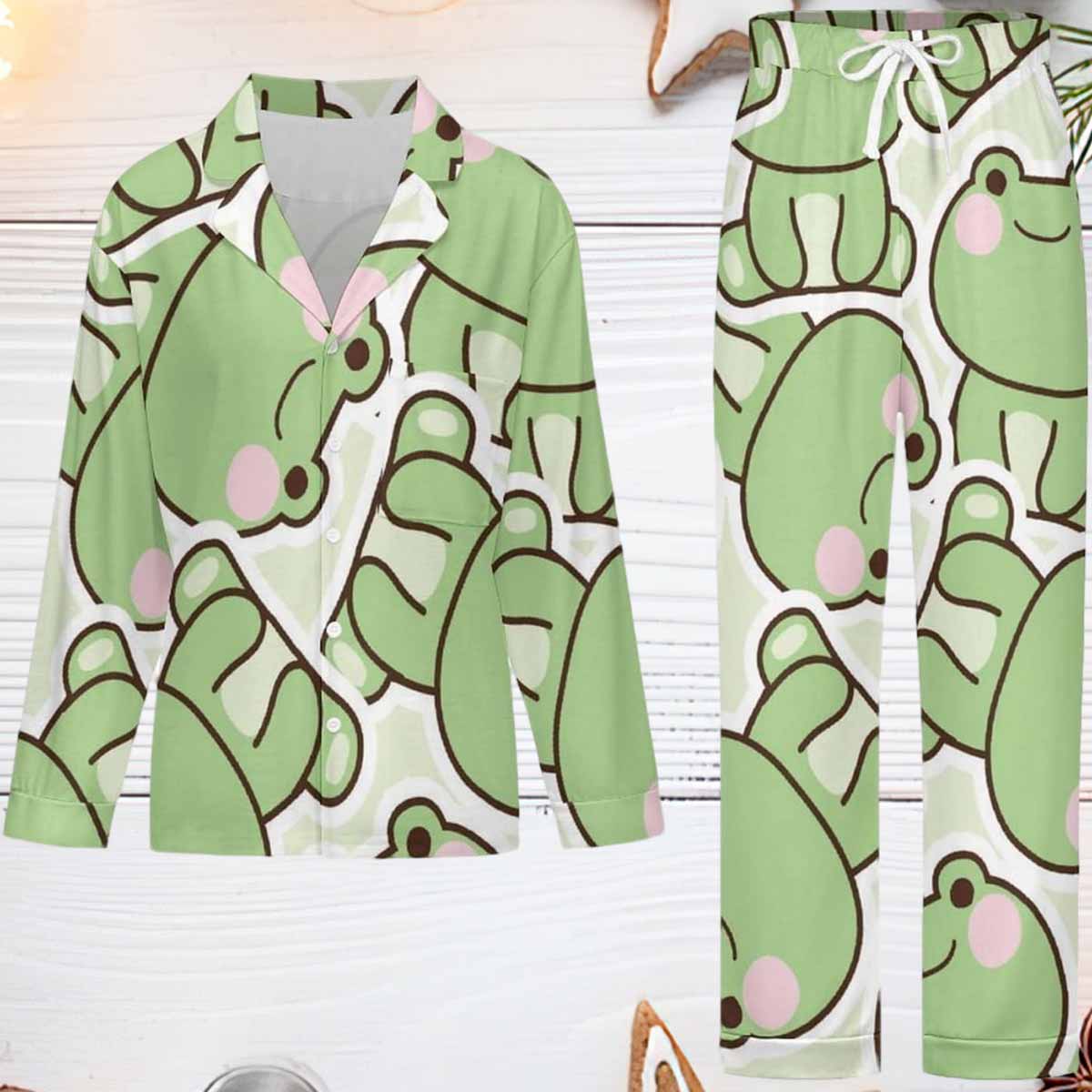 Cute Frog Pajama Set Cute Frog Pajama Set