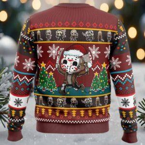 Cute Jason Friday the 13th Ugly Christmas Sweater 1 Cute Jason Friday the 13th Ugly Christmas Sweater