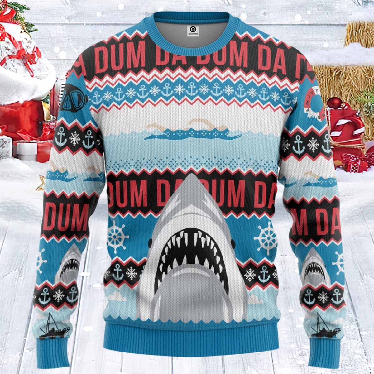 Da Dum Ugly Christmas Sweater Da Dum Ugly Christmas Sweater
