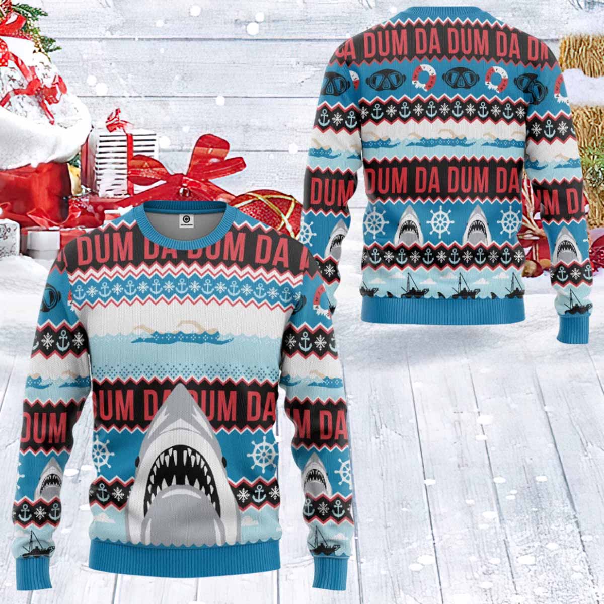 Da Dum Ugly Christmas Sweater Da Dum Ugly Christmas Sweater