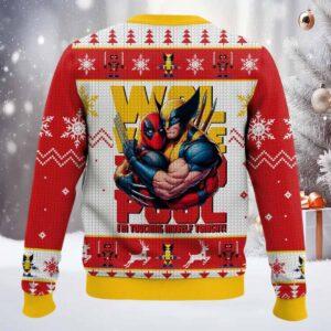 Deadpool And Wolverine Ugly Christmas Sweater 1 Deadpool And Wolverine Ugly Christmas Sweater