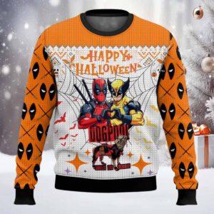 Deadpool Wolverine Halloween Ugly Sweater