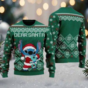 Dear Santa Stitch Christmas Ugly Sweater Dear Santa Stitch Christmas Ugly Sweater