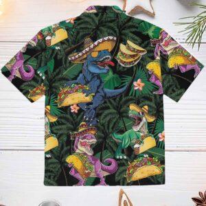 Dinosaur Love Tacos Coconut Tree Pattern Hawaiian Shirt 1 Dinosaur Love Tacos Coconut Tree Pattern Hawaiian Shirt