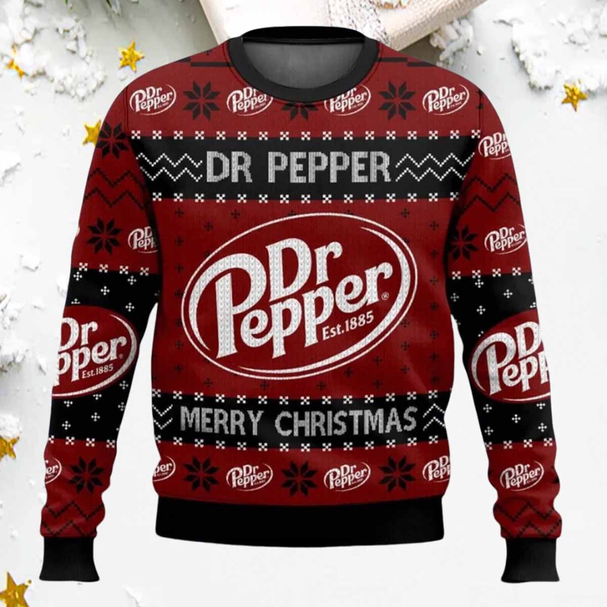 Dr Pepper Christmas Sweater Dr Pepper Christmas Ugly Sweater