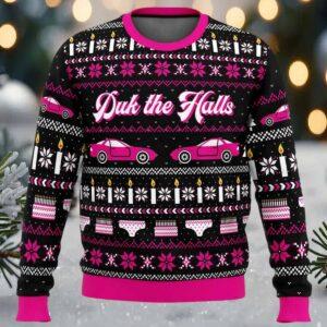 Duk the Halls Sixteen Candles Ugly Christmas Sweater