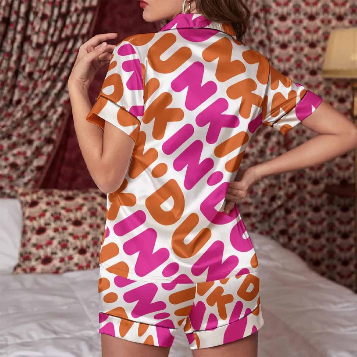 Dunkin Pattern Pajama Set Dunkin Pattern Pajama Set