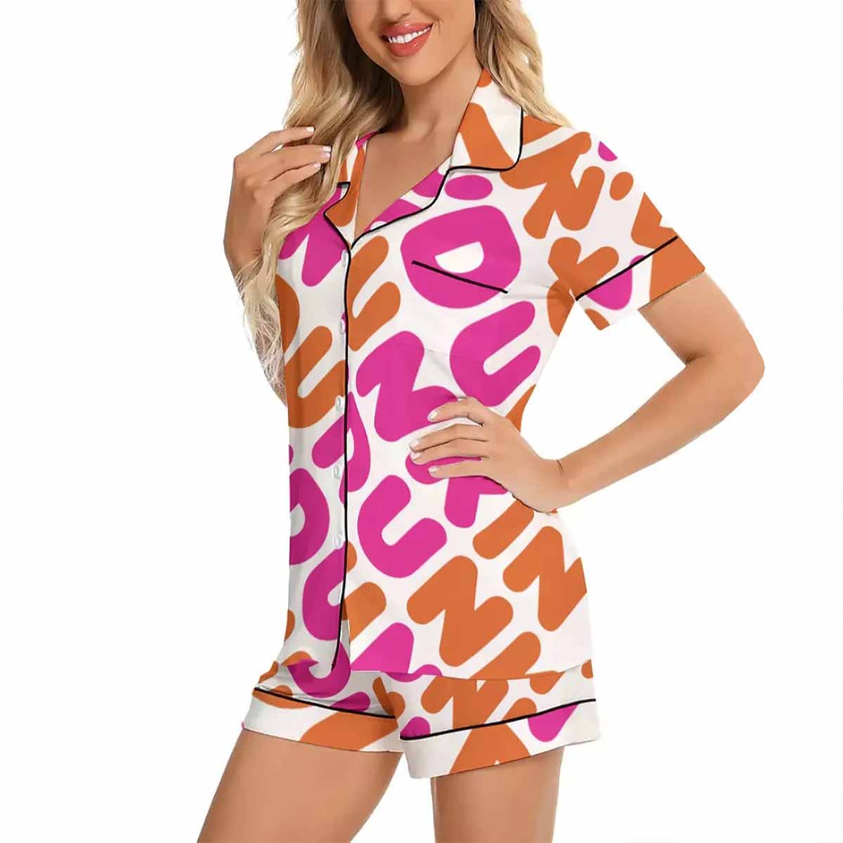 Dunkin Pattern Pajama Set Dunkin Pattern Pajama Set