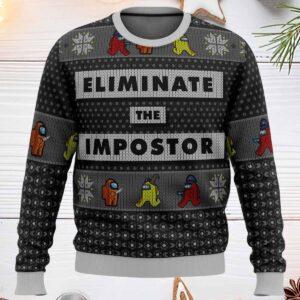 Eliminate The Impostor Among Us Ugly Christmas Sweater Eliminate The Impostor Among Us Ugly Christmas Sweater