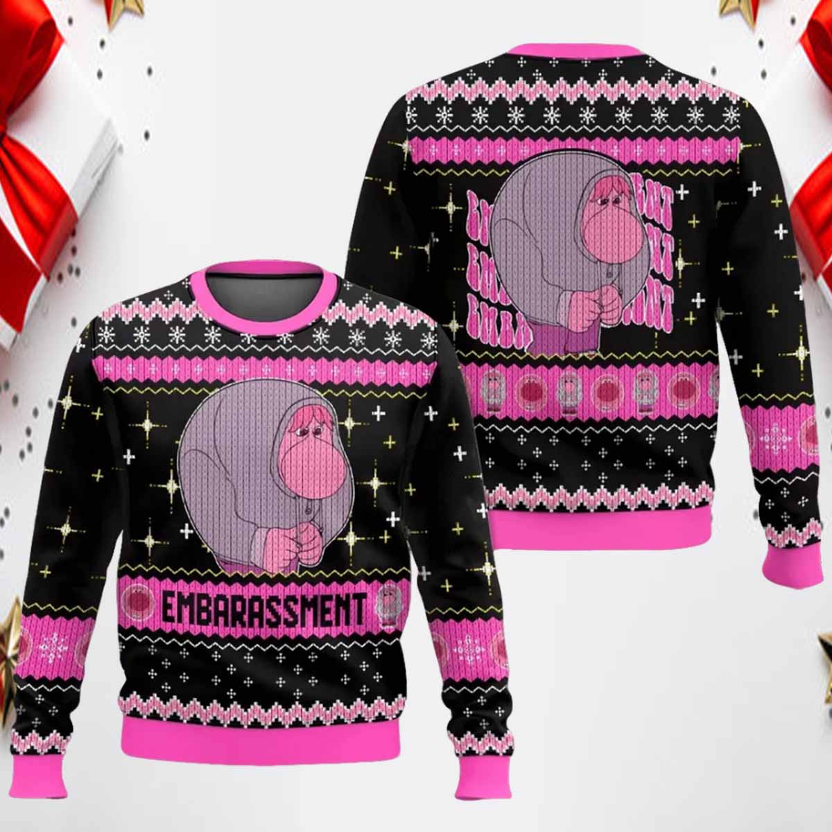 Embarassment Inside Out Ugly Christmas Sweater Embarrassment Inside Out Ugly Christmas Sweater