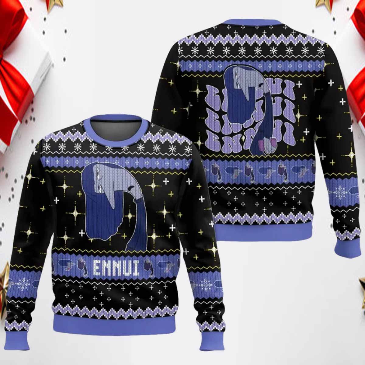 Ennui Inside Out Ugly Christmas Sweater Ennui Inside Out Ugly Christmas Sweater