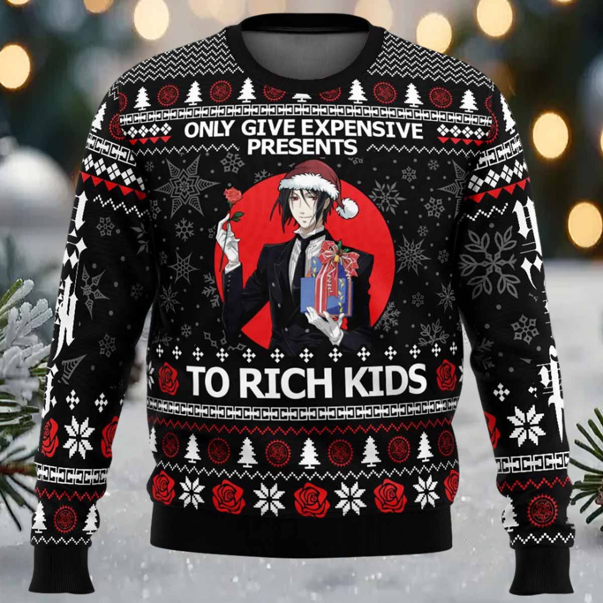Expensive Gifts Black Butler Ugly Christmas Sweaters Expensive Gifts Black Butler Ugly Christmas Sweaters