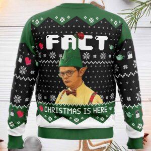 Fact Christmas Is Here The Office Ugly Christmas Sweater 1 Fact Christmas Is Here The Office Ugly Christmas Sweater