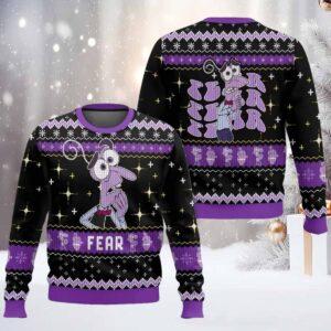 Fear Inside Out Ugly Christmas Sweater Fear Inside Out Ugly Christmas Sweater