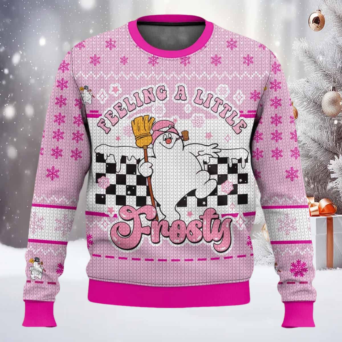 Feeling A Little Frosty Ugly Christmas Sweater Feeling A Little Frosty Ugly Christmas Sweater