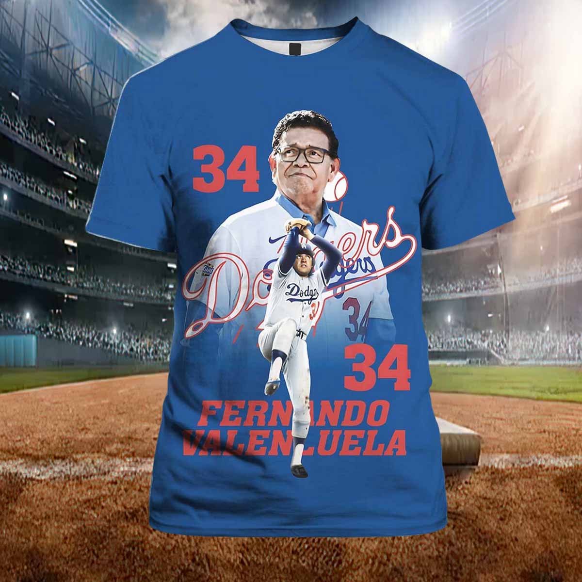 Fernando Valenzuela Thank You For The Memories 3D Shirt Fernando Valenzuela Thank You For The Memories 3D Shirt