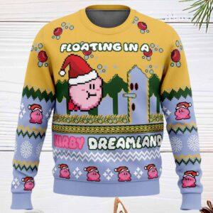 Floating In A Kirby Dreamland Ugly Christmas Sweater Floating In A Kirby Dreamland Ugly Christmas Sweater