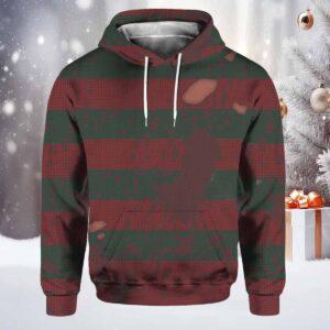 Freddy Krueger Costume Full Over Print 3D Hoodie