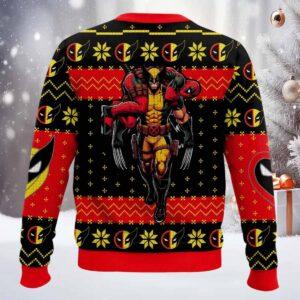 Friend Deadpool And Wolverine Ugly Christmas Sweater 1 Friend Deadpool And Wolverine Ugly Christmas Sweater