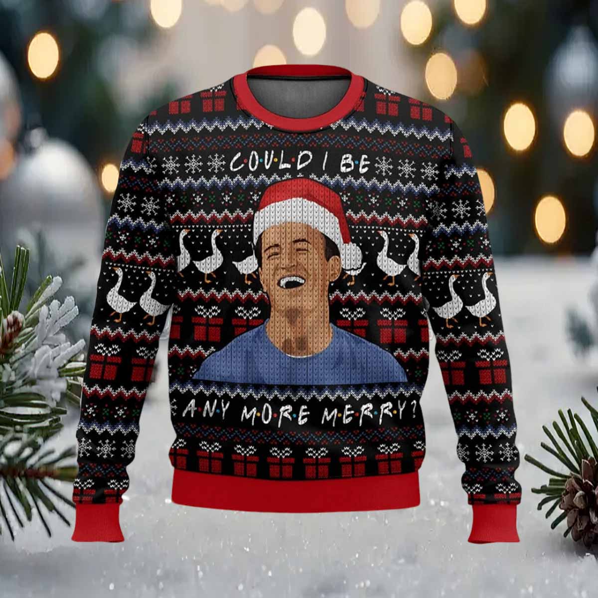 Friends Chandler Bing In Memories Of Matthew Perry Ugly Sweater Friends Chandler Bing In Memories Of Matthew Perry Ugly Sweater