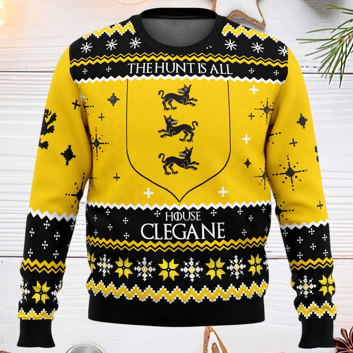 Game of Thrones House Clegane Ugly Christmas Sweater Game of Thrones House Clegane Ugly Christmas Sweater