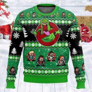 Ghostbusters Slimer Ugly Christmas Sweater Ghostbusters Slimer Ugly Christmas Sweater