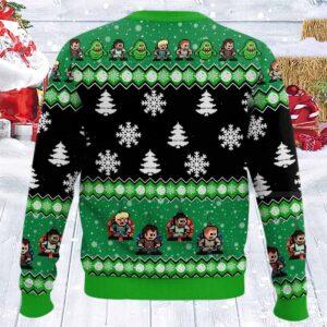 Ghostbusters Slimer Ugly Christmas Sweater 1 Ghostbusters Slimer Ugly Christmas Sweater