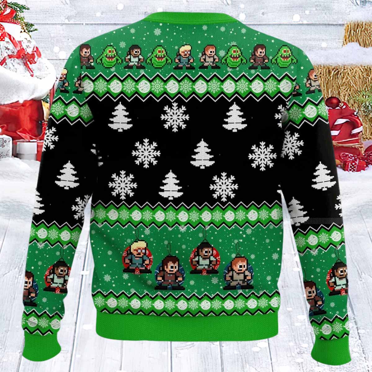 Ghostbusters Slimer Ugly Christmas Sweater Ghostbusters Slimer Ugly Christmas Sweater