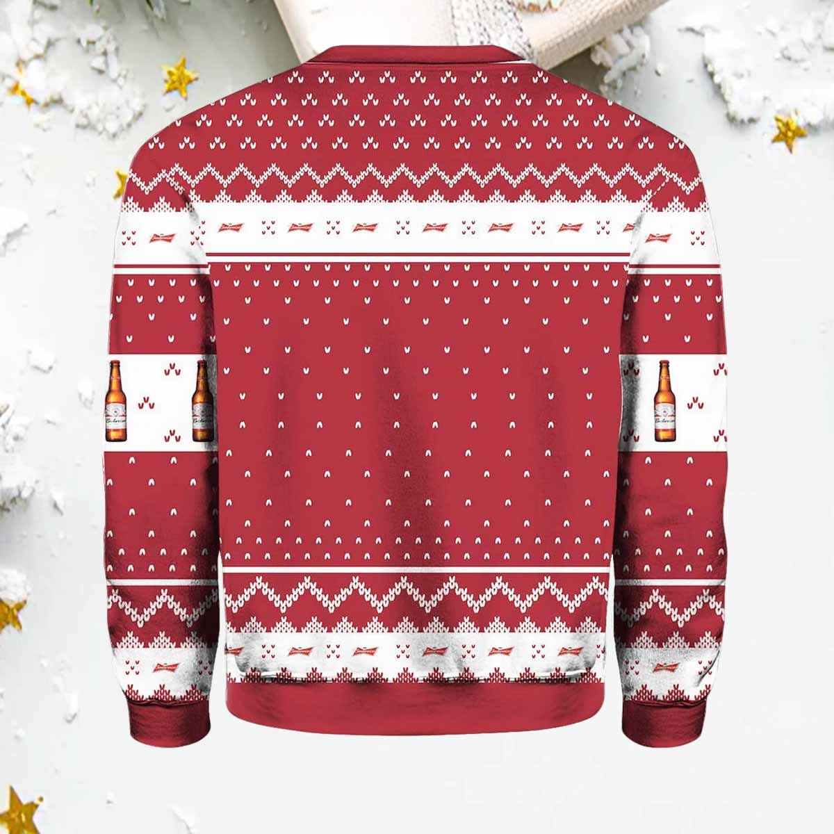 Grnch Budweiser Makes Me Happy Ugly Sweater Grnch Budweiser Makes Me Happy Ugly Sweater