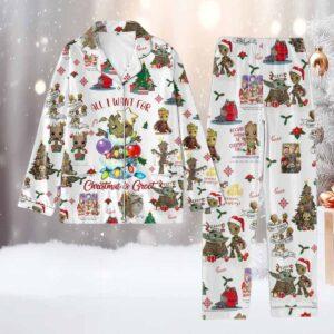 Groot All I Want For Christmas Pajama Set