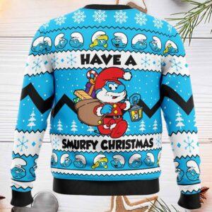 Have A Smurfy Ugly Christmas Sweater 1 Have A Smurfy Christmas Sweater