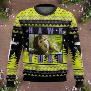 Hawk Tuah The Exorcist Horror Ugly Sweater