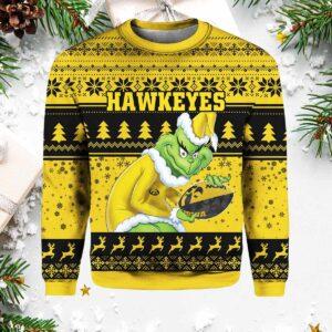 Hawkeyes Grnch Christmas Ugly Sweater Hawkeyes Grnch Christmas Ugly Sweater