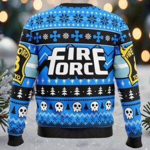 Heroes Always Arrive Fire Force Ugly Christmas Sweater 1 Heroes Always Arrive Fire Force Ugly Christmas Sweater