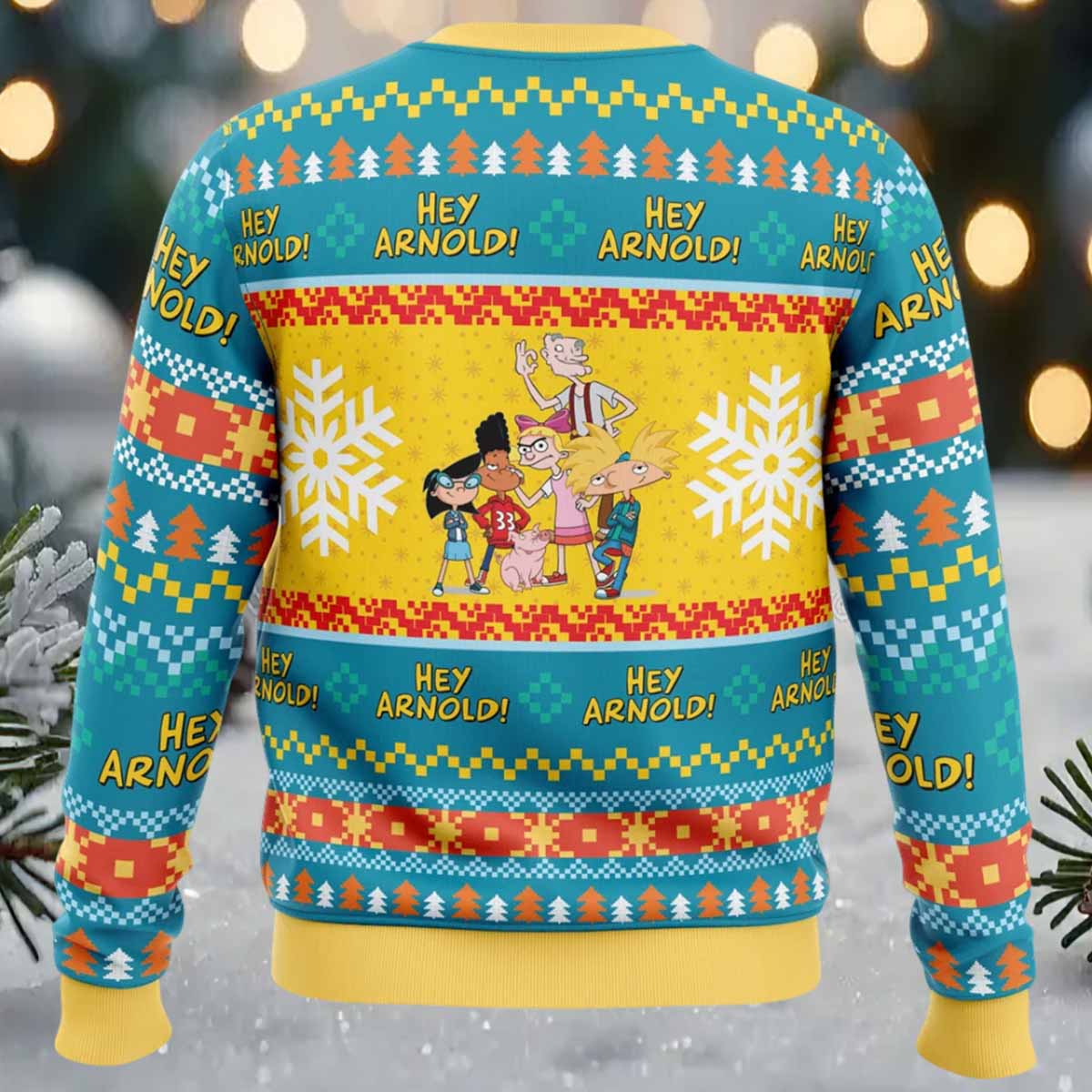 Hey Arnold Nickelodeon Ugly Christmas Sweater Hey Arnold Nickelodeon Ugly Christmas Sweater
