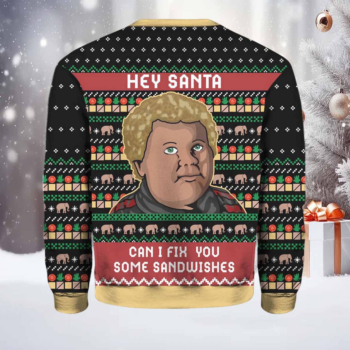 Hey Santa Can I Fix You Some Sandwiches Christmas Sweater Hey Santa Can I Fix You Some Sandwiches Christmas Sweater