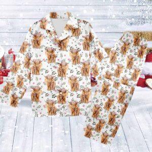 Highland Cow Long Sleeve Pajama Set