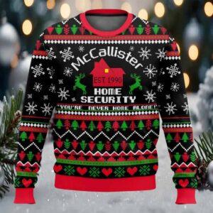 Home Alone McCallister Home Security Christmas Ugly Sweater Home Alone McCallister Home Security Christmas Ugly Sweater
