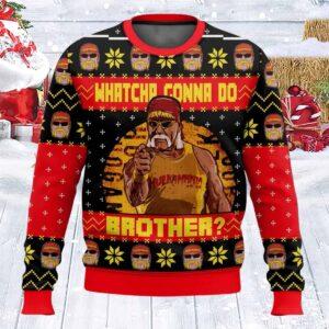 Hulk Hogan Whatcha Gonna Do Bother Ugly Christmas Sweater Hulk Hogan Whatcha Gonna Do Bother Ugly Christmas Sweater