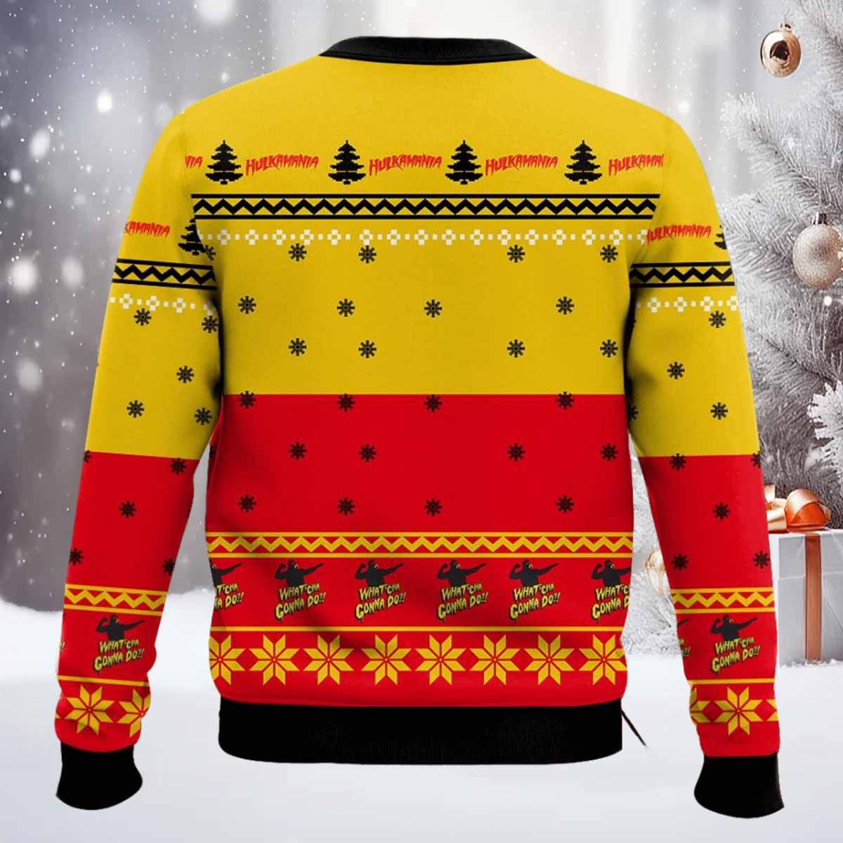 Hulkamania Hulk Hogan Christmas Sweater Hulkamania Hulk Hogan Christmas Sweater