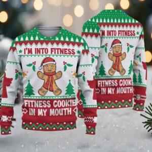 I’m Into Fitness Cookie In My Mouth Ugly Christmas Sweater