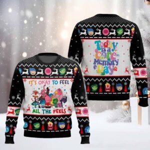 Its Okay To Feel All The Feels Inside Out Ugly Christmas Sweater Its Okay To Feel All The Feels Inside Out Ugly Christmas Sweater