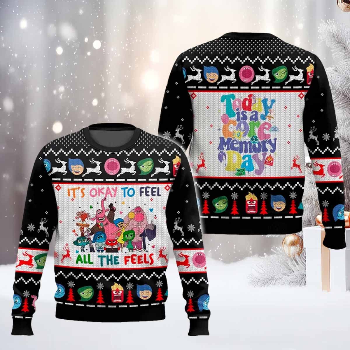 It’s Okay To Feel All The Feels Inside Out Ugly Christmas Sweater Its Okay To Feel All The Feels Inside Out Ugly Christmas Sweater
