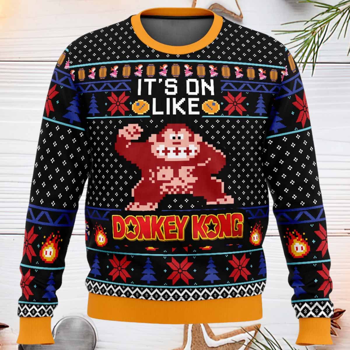 It's On Like Donkey Kong Ugly Christmas Sweater It's On Like Donkey Kong Ugly Christmas Sweater