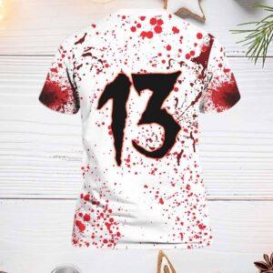 Jason Voorhees I'm Ok It's Not My Blood Number 13 3D All Over Printed Shirt 1 Jason Voorhees I'm Ok It's Not My Blood Number 13 3D All Over Printed Shirt